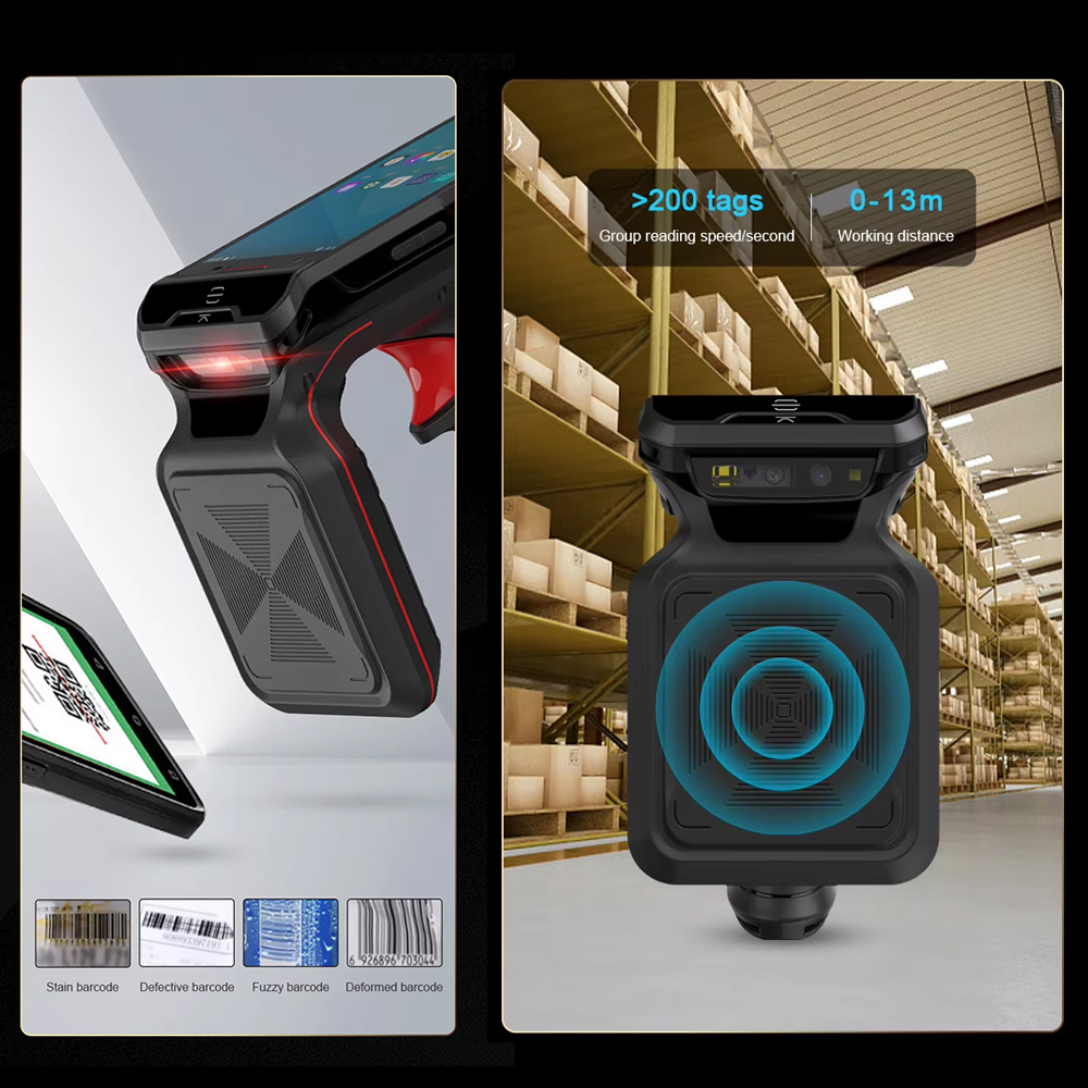 Barcode Scanner 2D - เครื่องอ่านบาร์โค้ดแบบพกพา Android PDA ขนาด 5.5 นิ้ว