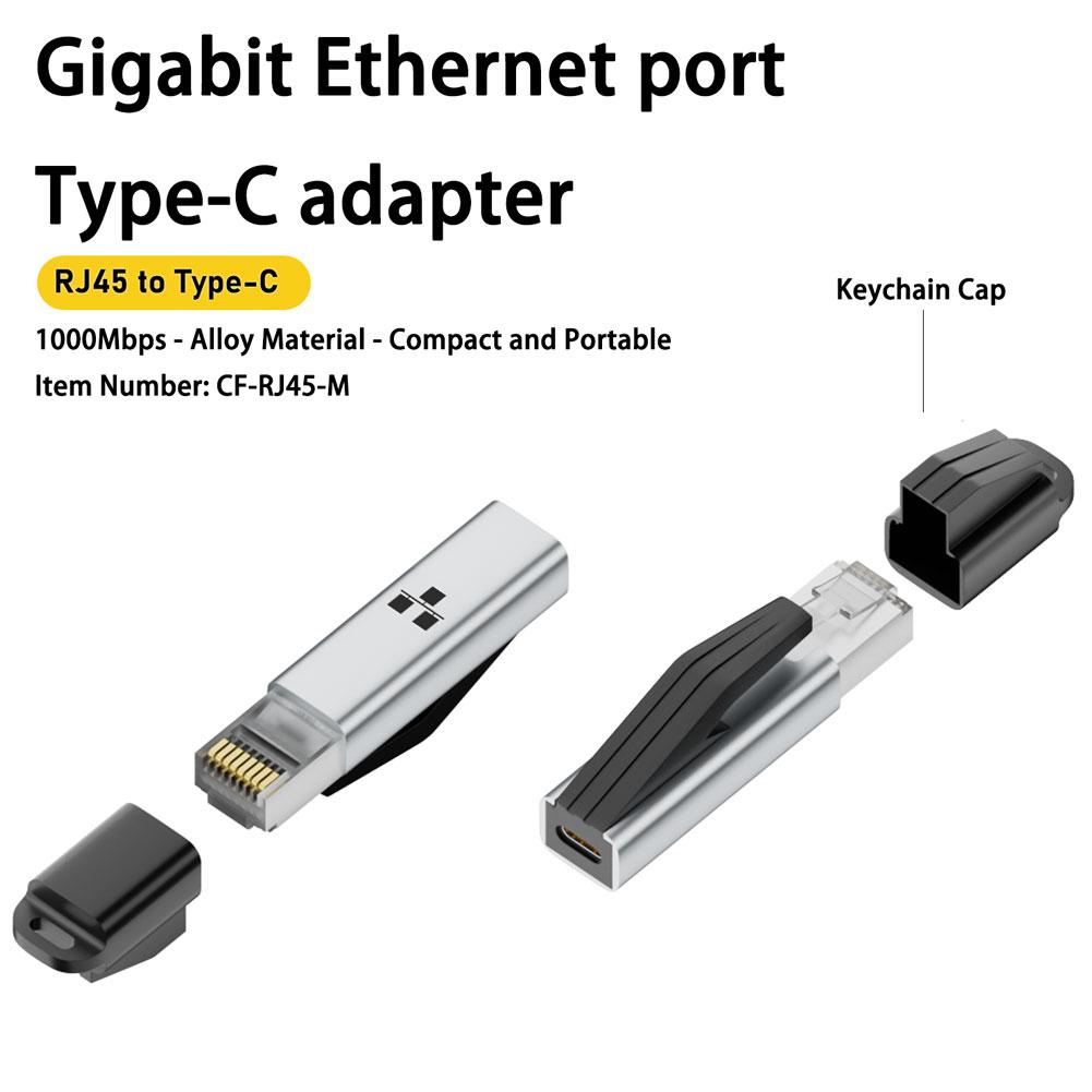Gigabit Network Card - อะแดปเตอร์ประเภท C เป็นอีเธอร์เน็ต 1000Mbps RJ45 LAN