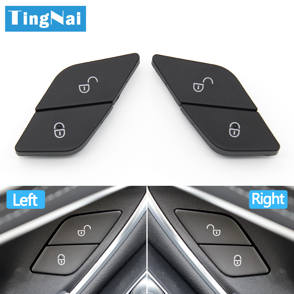 Pc Security Lock - ฝาครอบปุ่มปลดล็อคเพื่อความปลอดภัยสำหรับรถด้านซ้ายประตูด้านขวาของรถฝาครอบปุ่มซ่อมสำหรับ BENZ C eqc GLC V