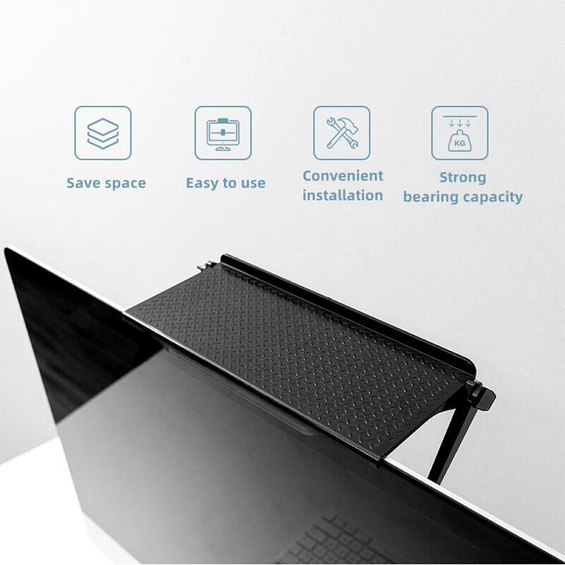 Document Holder Monitor - ชั้นวางของสำหรับโทรทัศน์ทีวีจอแอลซีดีรองรับเครื่องใช้ในบ้านชั้นวางขององค์กรแกดเจ็ตโต๊ะผนังออแกไนเซอร์