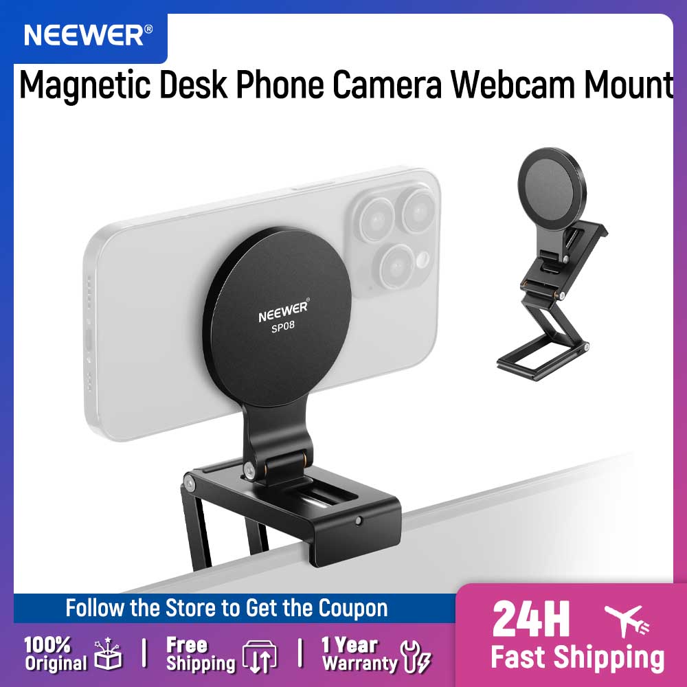 Document Holder Monitor - NEEWER ความต่อเนื่องกล้อง Mount สําหรับเดสก์ท็อป Magnetic Tri