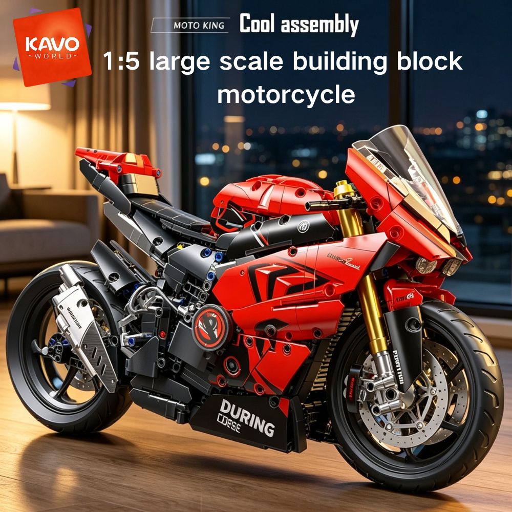Tech Office Building - KAVOWORLD ชุดตัวต่อรถมอเตอร์ไซค์สุดเท่ ขนาด 1:5 จำนวน 2024