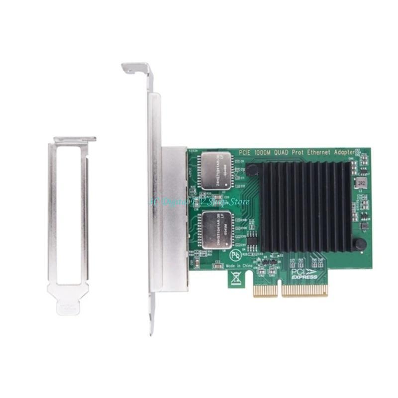 Gigabit Network Card - E74D PCIe การ์ดเครือข่ายเซิร์ฟเวอร์อะแดปเตอร์เครือข่าย Gigabit Ethernet 2