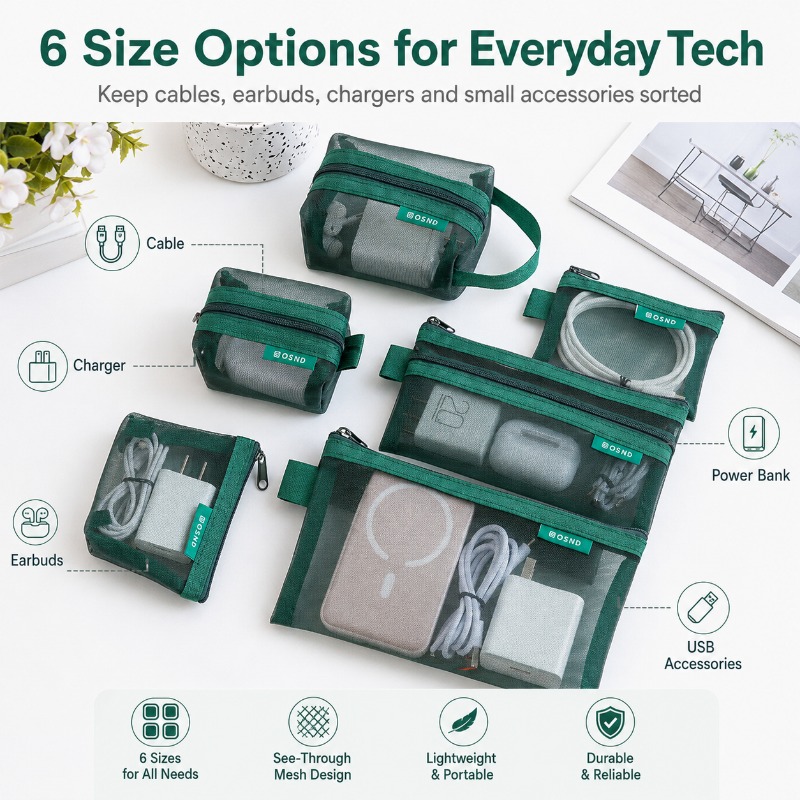 กระเป๋าจัดระเบียบแบบตาข่าย 6 ช - Office Tech Backpack บทวิจารณ์และราคา