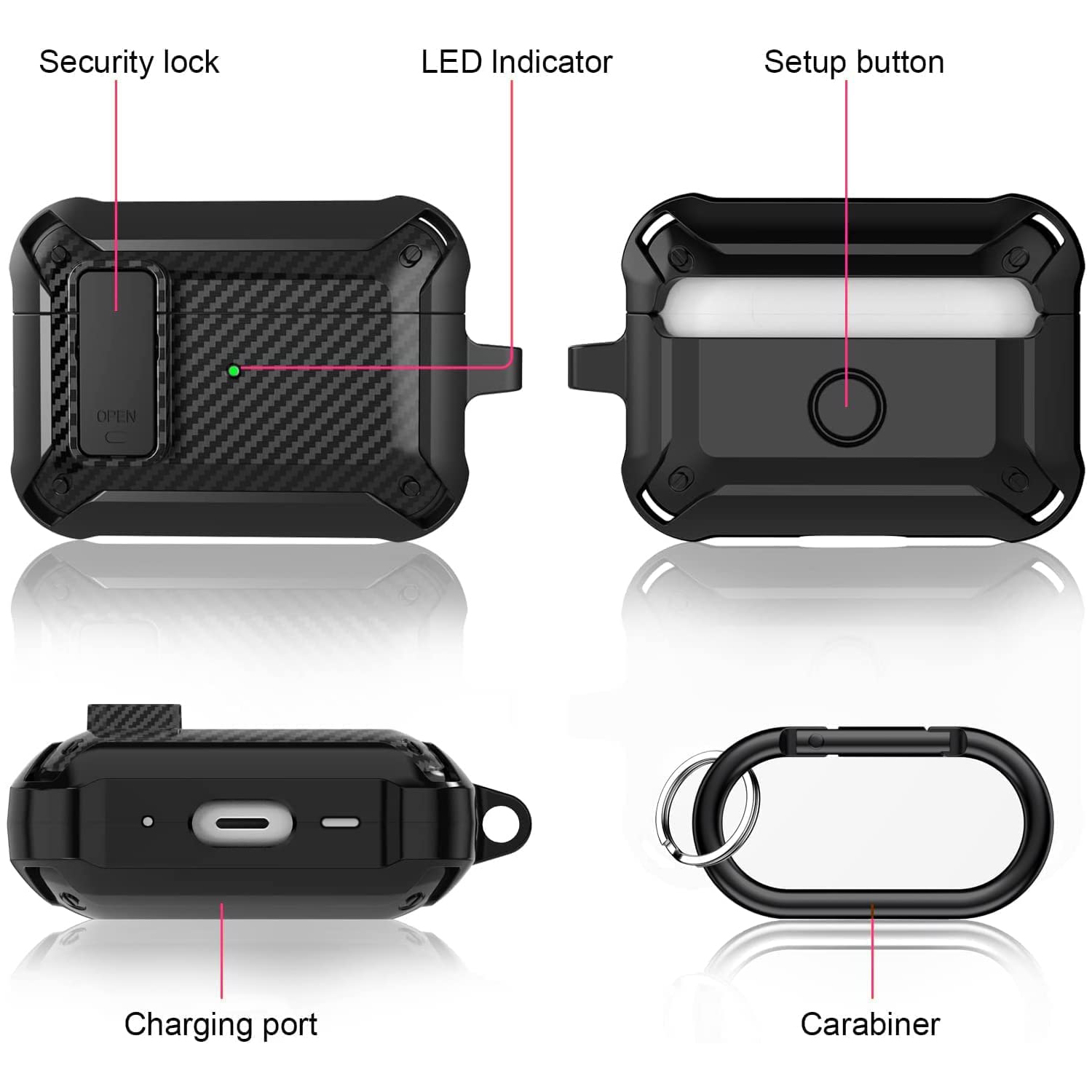 สําหรับ Airpods 4 Gen หรูหรา S - Pc Security Lock บทวิจารณ์และราคา