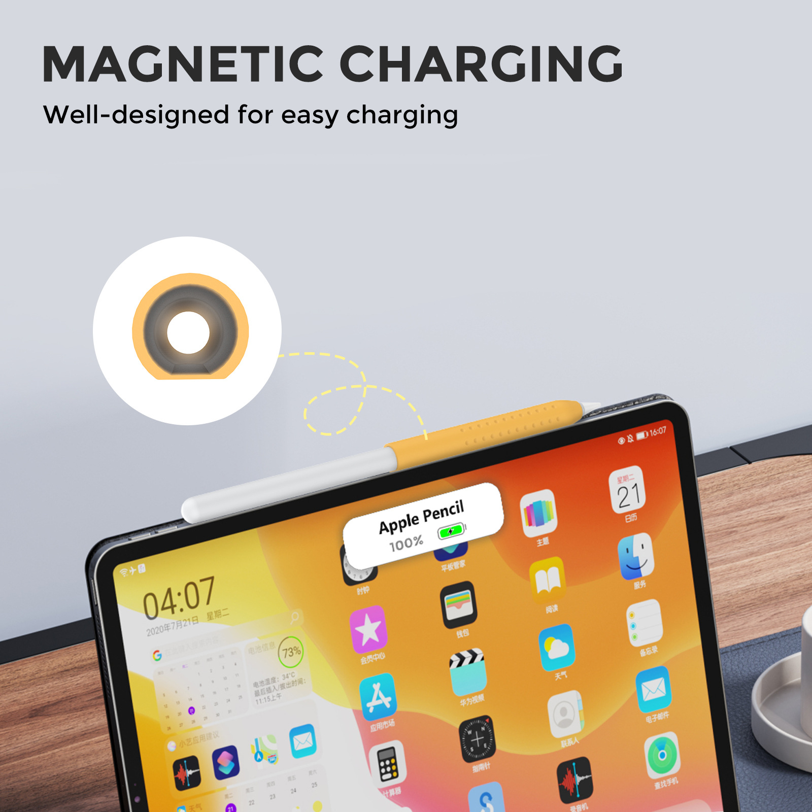 1PC ฝาครอบสไตลัสสําหรับ Apple  - Office Tech Gadgets บทวิจารณ์และราคา