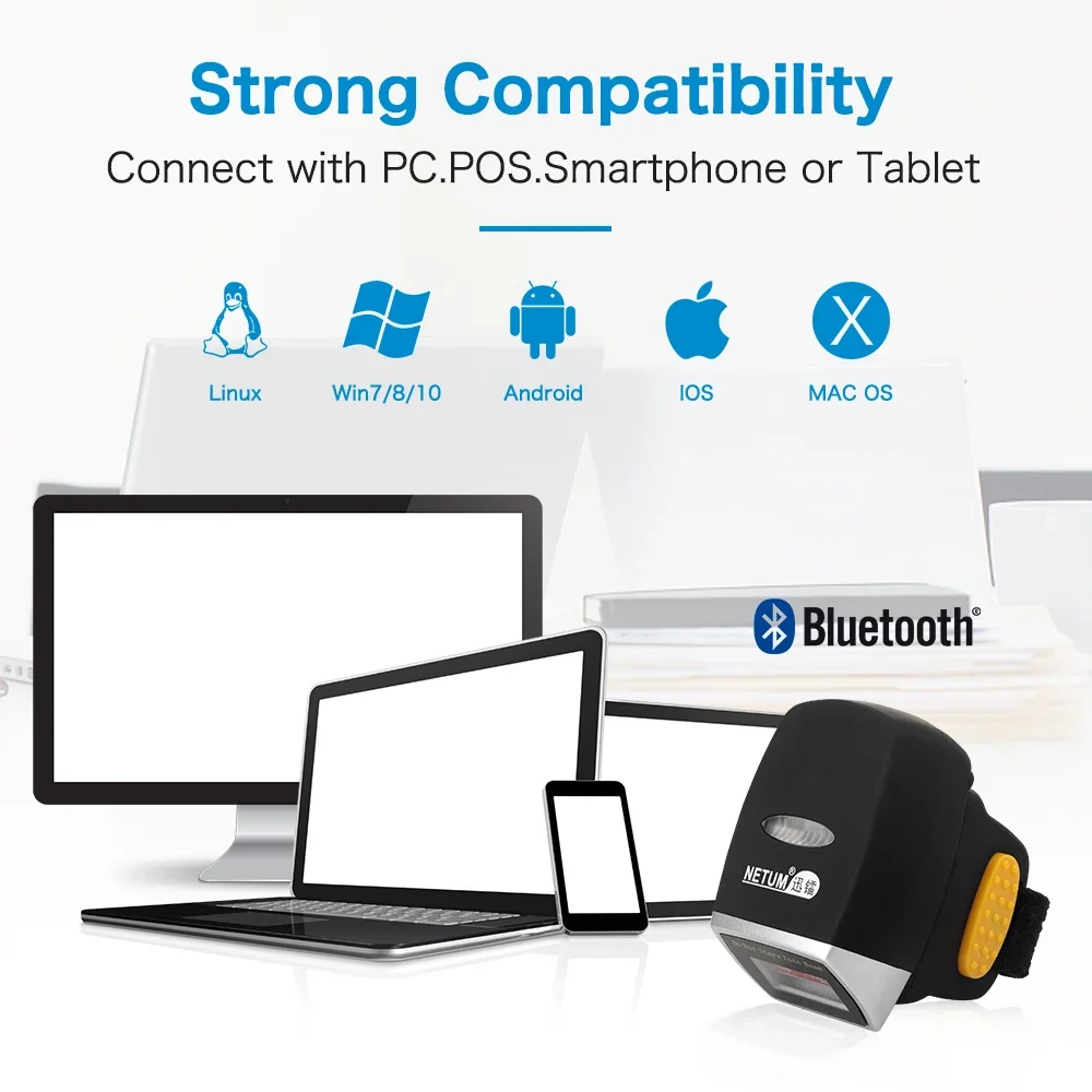 เครื่องสแกนบาร์โค้ดแบบแหวนนิ้ว - Barcode Scanner 2D บทวิจารณ์และราคา