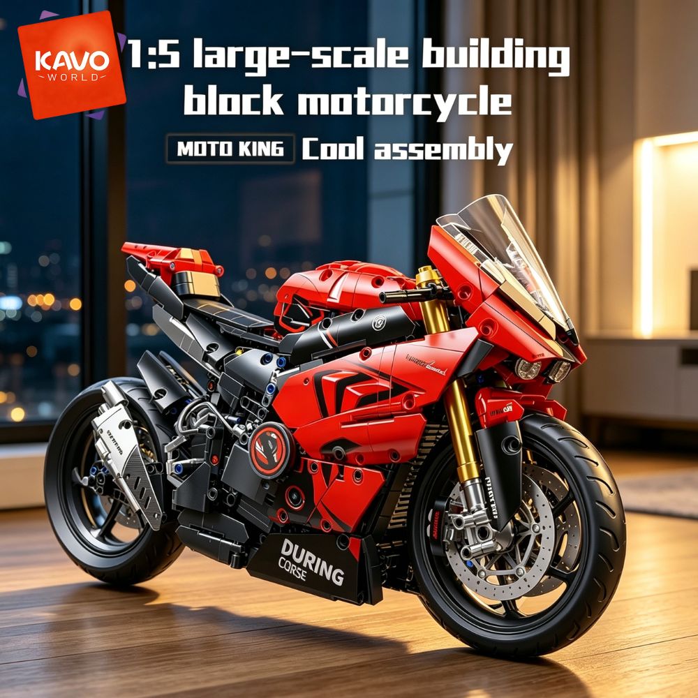 KAVOWORLD ชุดตัวต่อรถมอเตอร์ไซ - Tech Office Building บทวิจารณ์และราคา