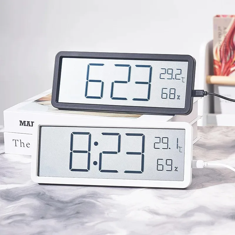 หน้าจอ LCD นาฬิกาแขวนผนังดิจิต - Office Tech Gadgets บทวิจารณ์และราคา