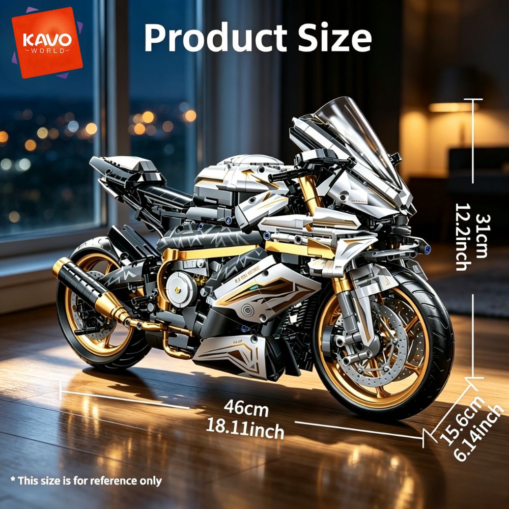 KAVOWORLD ชุดตัวต่อรถมอเตอร์ไซ - Tech Office Building บทวิจารณ์และราคา