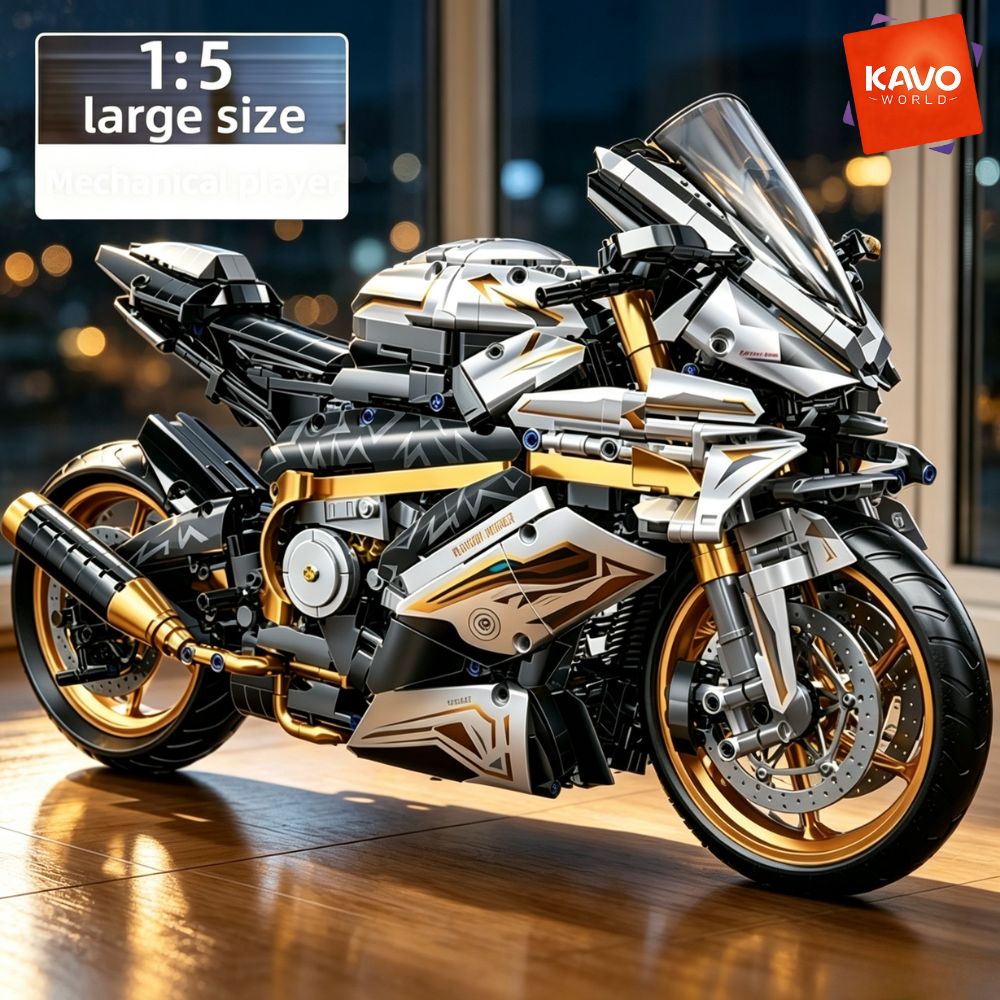 KAVOWORLD ชุดตัวต่อรถมอเตอร์ไซ - Tech Office Building บทวิจารณ์และราคา
